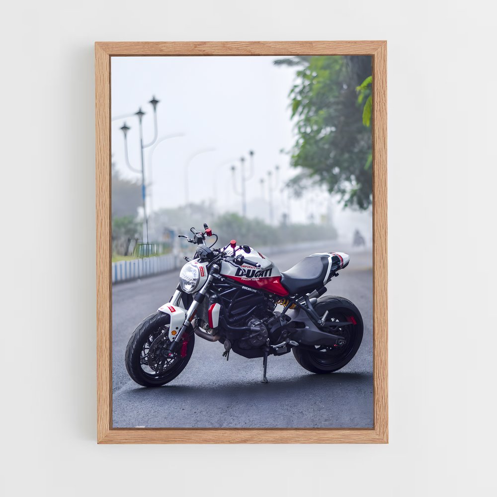 Poster Monstre Effrayant – affiche Ducati (vue 4)